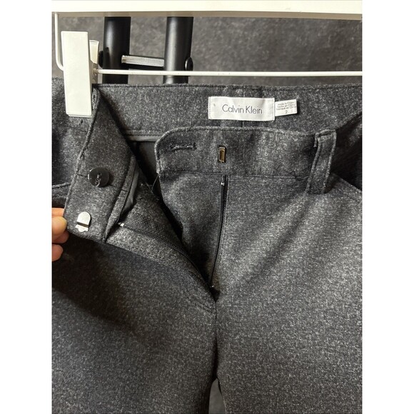 Calvin Klein Skinny Pants Womens 2 Gray Mid Rise 5 Pockets Zip Fly Casual Button - Picture 8 of 8